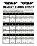 Fly Racing Helmet Size Chart